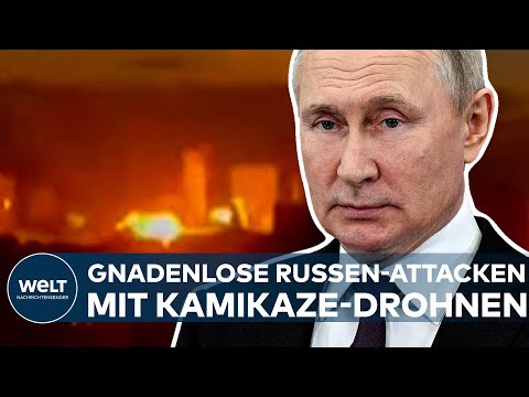 PUTINS KRIEG: Gnadenlose Angriffe der Russen! Kamikaze-Drohnen attackieren die Ukraine