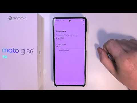 Motorola Moto G86 5G - How to Change Keyboard Language