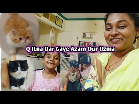 Humari Cat Konsa Khana Khati Hai 🤗 2 no kittens ka Alag Khana 😭 hai