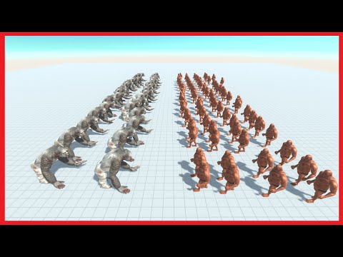 30 OLD GORO VS 75 HILL GIANT - ANIMAL REVOLT BATTLE SIMULATOR