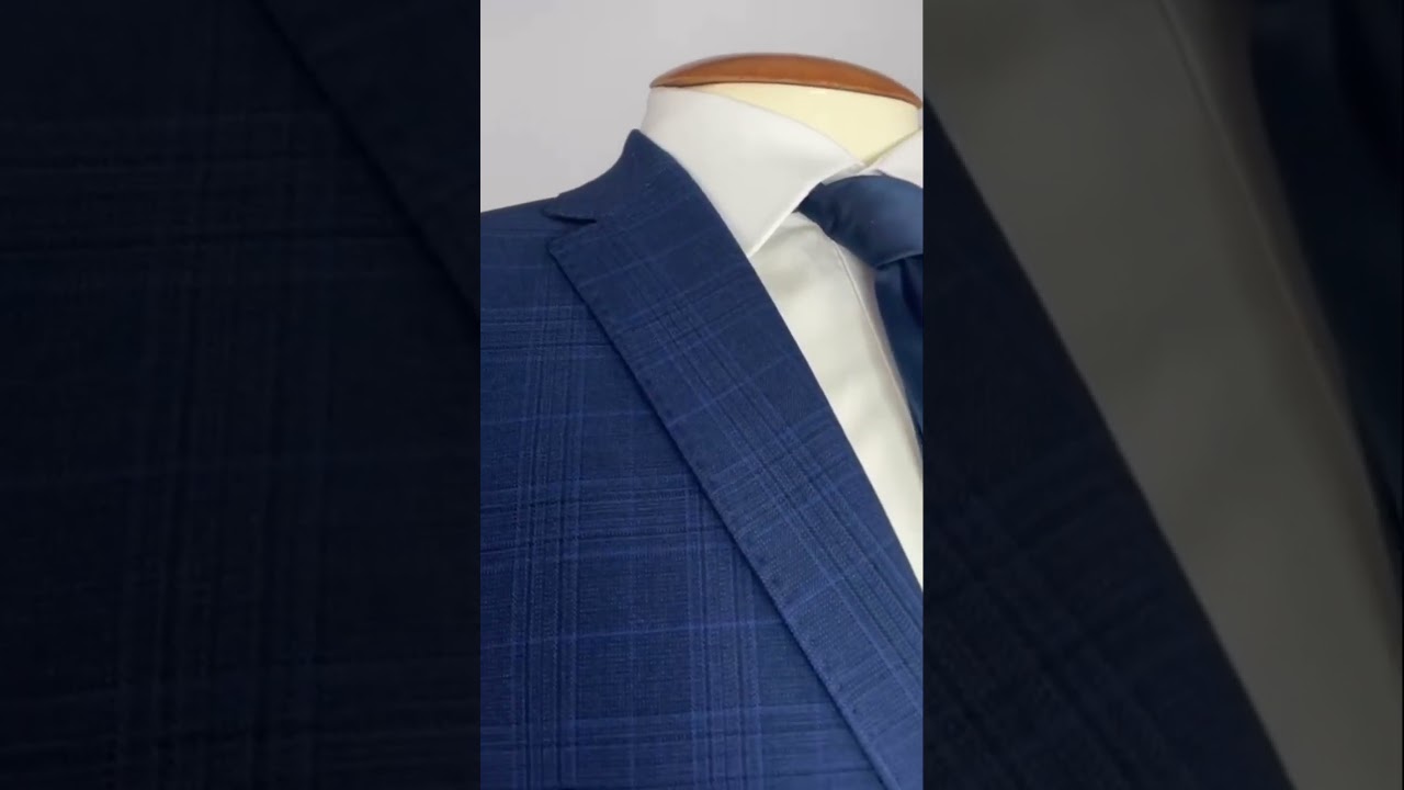 Terno azul príncipe de gales