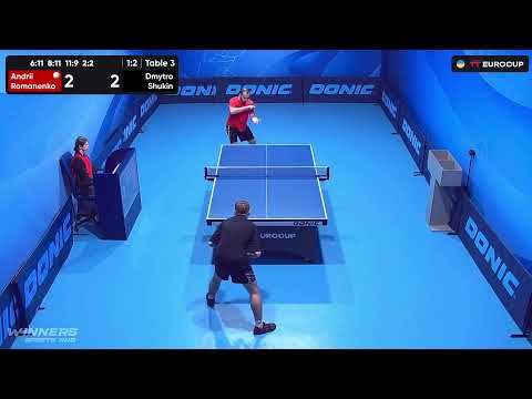 11:10 Andrii Romanenko - Dmytro Shukin 25.09.2023 TT Euro.Cup  Ukraine Professional. TABLE 3