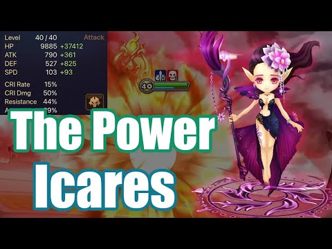 【Summoners War | Curry's RTA】The Power Icares, my bruiser units so power up because of her!!!