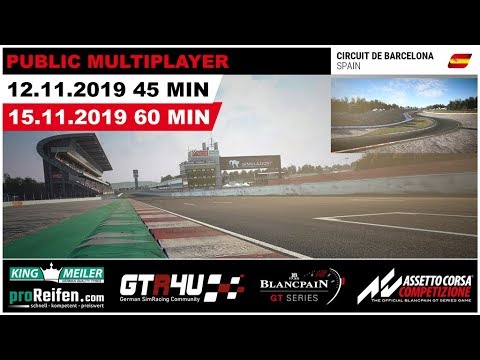 ACC | Public Multiplayer @ Barcelona 15.11.2019 Highlights