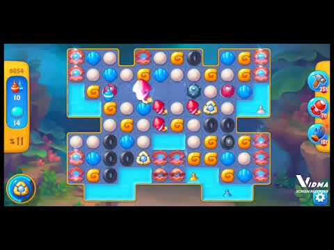 Fishdom. 9654 level no boosters and diamonds. 16 moves