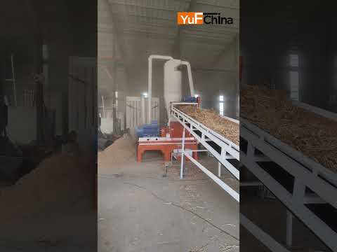 160KW 800×1000 Industrial Sawdust Crusher Machine video preview
