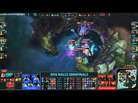 CLG vs TL Highlights   COUNTER LOGIC GAMING vs TEAM LIQUID Game 2 NA LCS Playoffs SPRING 2016 SF #1