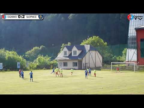Skrót meczu : Liga  Ogniwo Piwniczna-Zdrój - Sokół Słopnice 0:4(0:2) 09.06.2019r