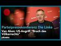 Die Linke Parteipressekonferenz Mit Parteivorsitzenden Jan Van Aken 05 01 2025