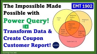 Power Query & M Code to Transform Data & Create Final Marketing Customer Coupon Report. EMT 1902