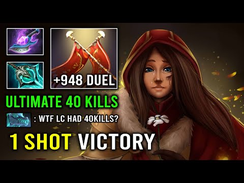 WTF +948 Duel Damage Amazing 40Kills Arcane Blink Disperser Legion Commander Dota 2