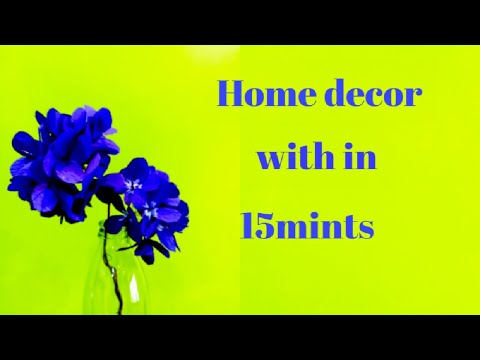 How to make flowers by using paper | Paper flowervase | Home Decor | Paper Craft | Flower bunch