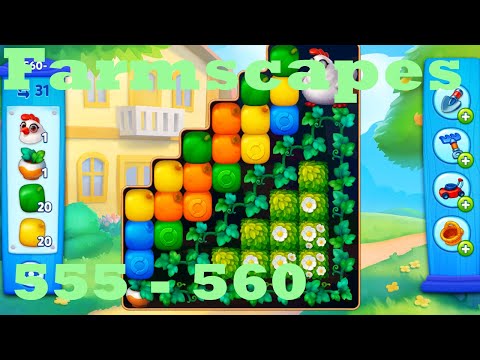 Farmscapes Level 555 - 560 HD Gameplay Walkthrough |  3 - match game | android | ios | pc | app
