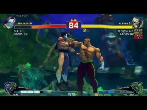 SAJ (Claw) vs Bonchan☆ (Sagat) - Topanga Battle Ranking USF4 match