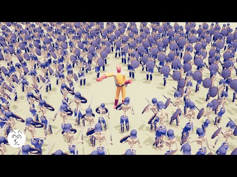 SAITAMA ONE PUNCH MAN vs Strongest Units and Army TABS Map Creator Totally Accurate Battle Simulator