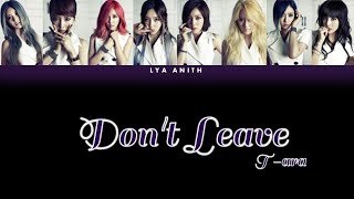 Download lagu T-ARA DON'T LEAVE HAN ROM ENG LYRICS SUB COLOR CODED mp3