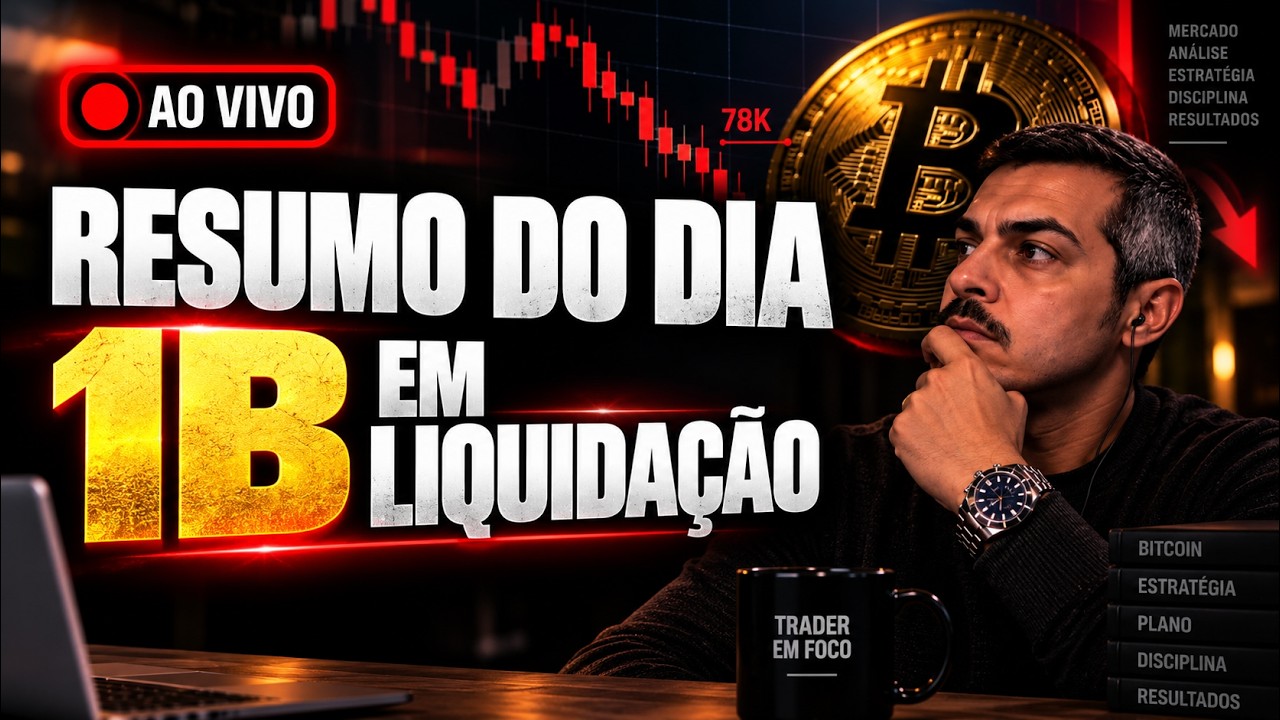 🔥 Bitcoin AO VIVO - Resumo do DIA. Alvo nos 90k? Carteira Positiva Resumo da SEMANA