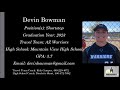  Devin Bowman Softball Skills Video - 2023 Shortstop