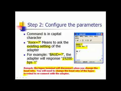 Bluetooth RS 232 operation procedures