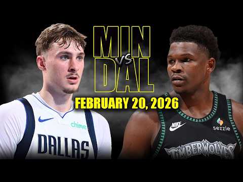Minnesota Timberwolves vs Dallas Mavericks Full Game Highlights – February 20, 2026 | NBA Season