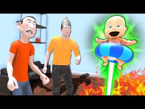 Baby Turns into UFO & Destroys the House! - Who's Your Daddy 2 Multiplayer