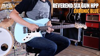 Video thumbnail for No Talking...Just Tones | Reverend Six Gun HPP - Chronic Blue by Peach Guitars