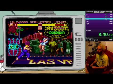 Super Street Fighter II The New Challengers (SNES Ken - normal Speedrun 11.51
