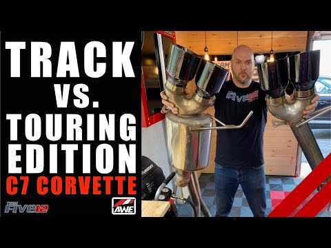 AWE Touring vs Track Edition Axle Back Comparison for the C7 Corvette ZR1 Z06 Grand Sport Stingray