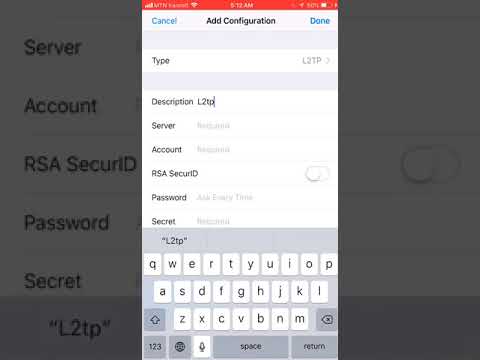 Setup Free L2TP VPN In iOS    www.vpnbone.com