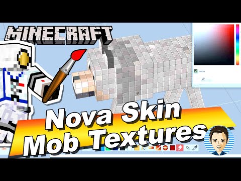 HTG George - How You Can Edit Minecraft Mobs in Nova Skin - Texture Pack Tutorial