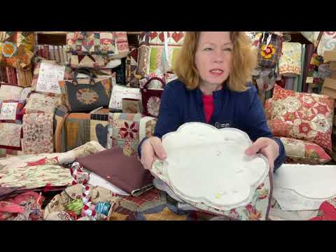 Introducing the new super big hexie flower templates and making the bag to hold them