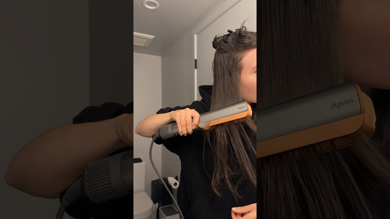 Testuje nowego dysona! lepszy niż dyson airwrap? 🤔 #shorts