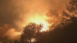 Strong winds, dry brush fuel California wildfires