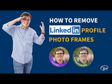 How to Remove Your LinkedIn Profile Frames - YouTube