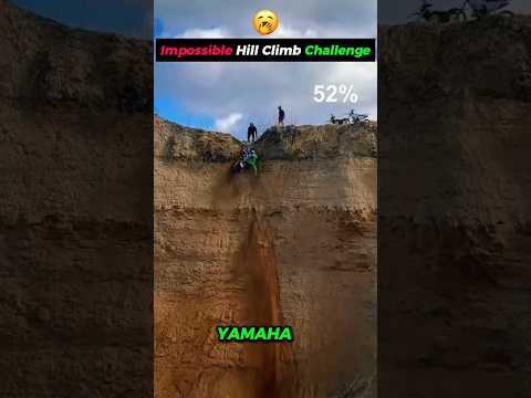 Impossible Hill Climb Challenge  😳 #stunt #fmx #motorcycle #biker #racing