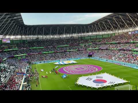 South Korea vs Uruguay National anthems (FIFA World cup Qatar 2022)