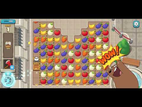 We Bare Bears Match3 Repairs Level 333 - No Boosters
