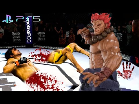 UFC4  Bruce Lee vs Akuma Street Fighter EA Sports UFC 4