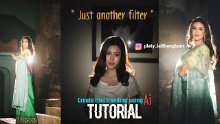 How to create Trending Instagram Restyle effect photo using Ai || shor