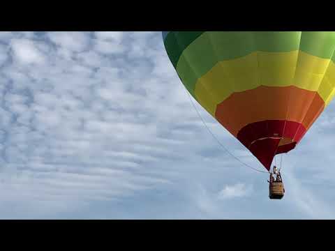 Floating above Jackson in a hot air balloon