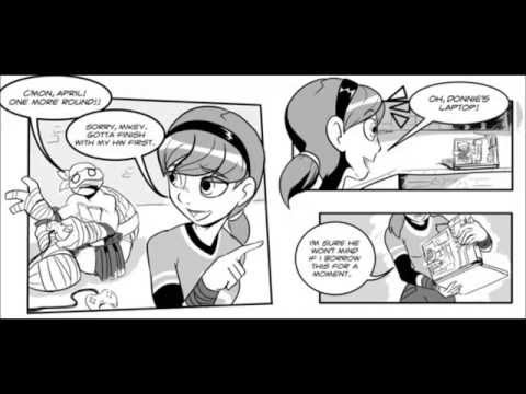 TMNT 2012 Donnie and April. Fan comic Payback