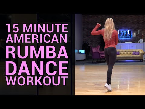 15 Minute Easy to Follow Along American Rumba Dance Workout