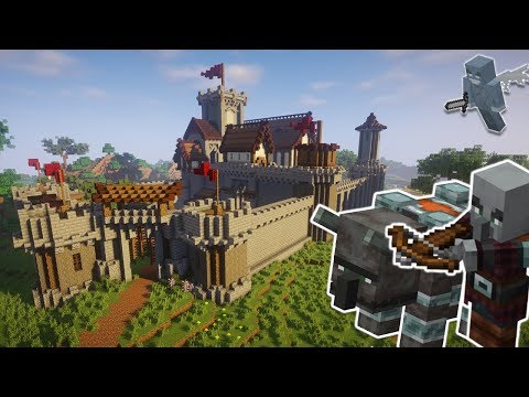 Defending my Minecraft Fortress from a Pillager Raid | Minecraft Timelapse [Download]