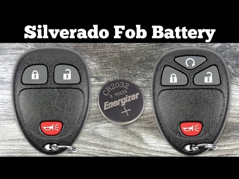 How To Replace 2007 - 2013 Chevy Silverado Key Fob Battery - Change Replacement Remote Batteries