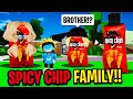 I Got ADOPTED by a SPICY CHIP FAMILY in Roblox BROOKHAVEN RP!! (Funny)