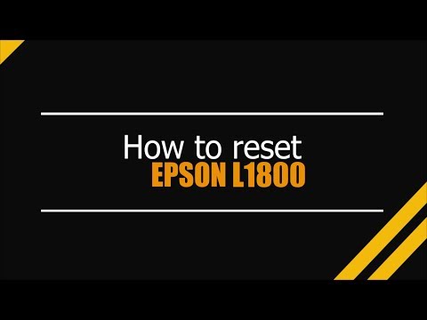 Tutorial Reset Epson L1800 — como fazer o reset passo a passo