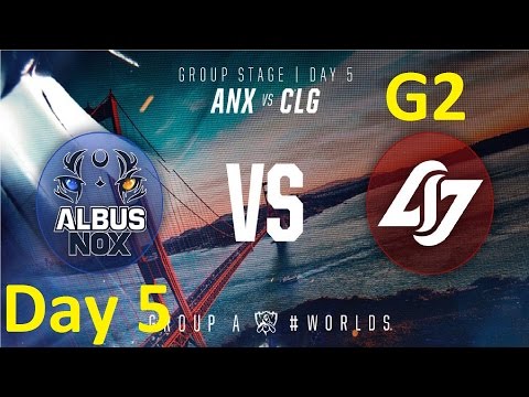 ANX vs CLG Game 2 Highlights - 2016 Worlds Group Stage - Day 5