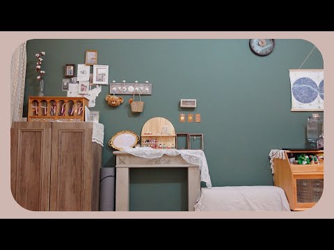 香港290呎細租盤🏢DIY改造$2000 || Home Tour 2021下集：維多利亞式復古 x 法式圖案拼接 x 意式油畫