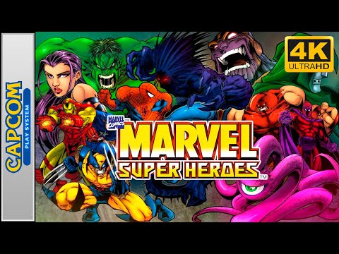 Marvel Super Heroes (CPS-2/Arcade) Longplay 4K 60FPS