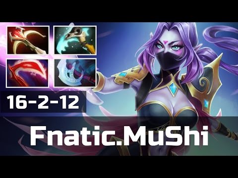 Fnatic.MuShi • Templar Assassin • 16-2 — Pro MMR Gameplay Dota 2